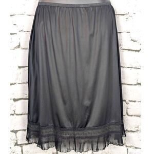 VINTAGE PENNEY'S ADONNA Shiny Satin Nylon 1/2 Slip Glamour Pinup Girly Large